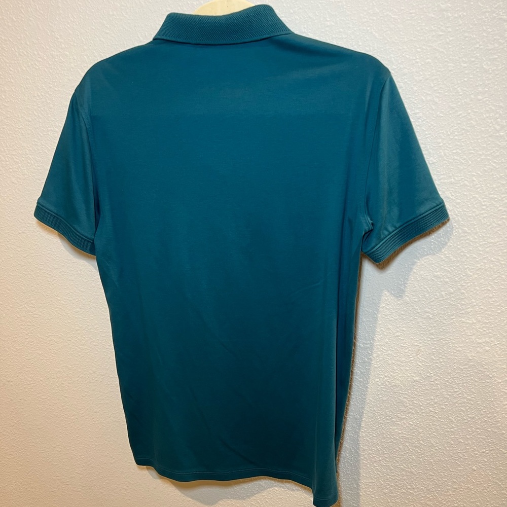 Emporio Armani Men’s Turquoise Solid Polo Size M - Picture 14 of 14